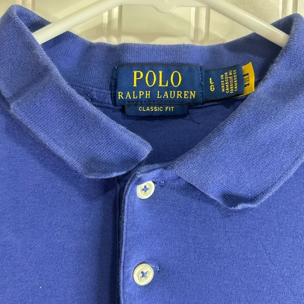 Polo by Ralph Lauren Blue Polo Shirt Classic Style